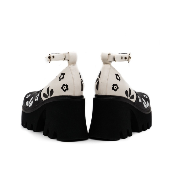 NWT LaModa Floral Chunky Platform Mary Jan… - Picture 4 of 8